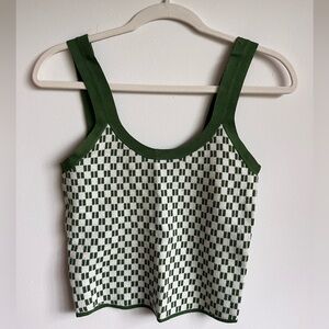 Abercrombie & Fitch Check Knit Top